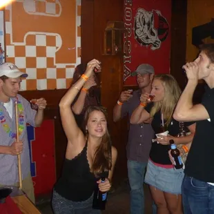 Stage is to the right, pool table on left- this bar is awesome