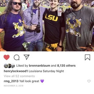 a photo of a group of friends at a football game