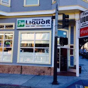 the front of the store