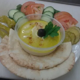 hommus plate