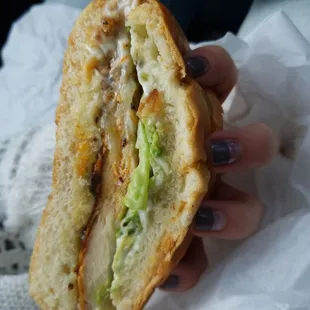 Hot Chicken breast sandwich