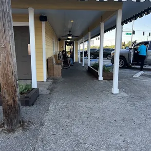 Outside