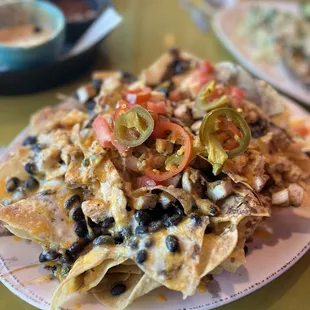 Chicken nachos appetizer