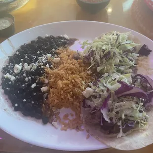 Asada Taco Plate