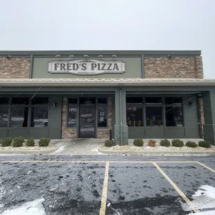 the front of the restaurant