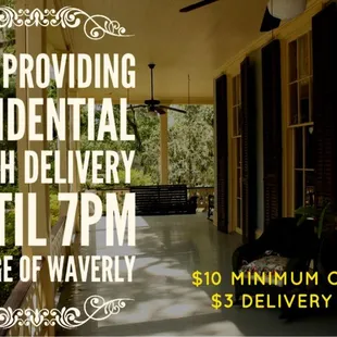 Call 947-0033 to place your order.