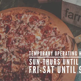 Temporary Hours during Dining Room Closure due to COVID-19