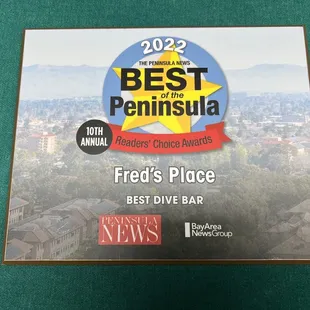 the best of the peninsula award
