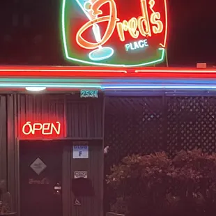 the front of the restaurant