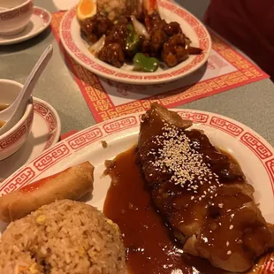 Lunch menu Sesame Chicken