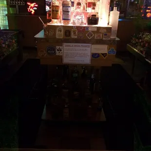 a bar with a lot of liquor