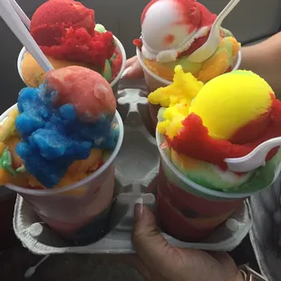 Water Ice. Rainbow flavor