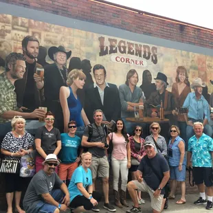 Murals Murals Murals... this is at Legends Corner. The Honky Tonk of the Stars!