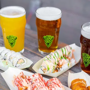 a variety of food items