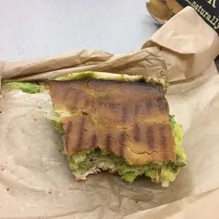 Turkey avocado panini.