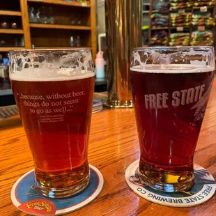 Copperhead Pale Ale and Grace O&apos;Malleys Irish Ale