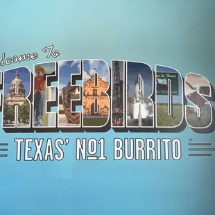 the welcome sign for the restaurant