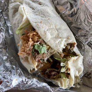 Monster Brisket Burrito