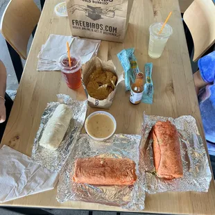 Burritos, Chips &amp; Dips