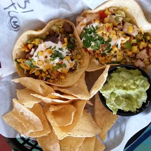 Taco combo with guac