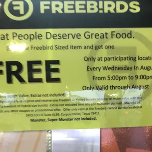 Free burrito- Count me in!