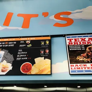 menus and prices
