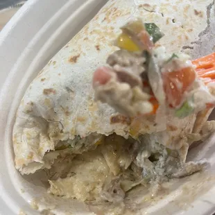 Pork burrito