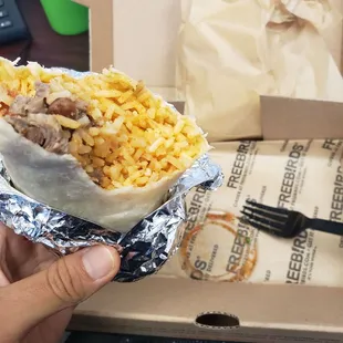 This was the only meat in the whole burrito