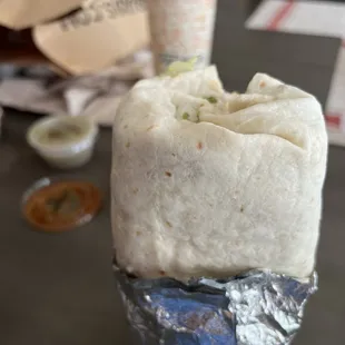 Chicken burrito