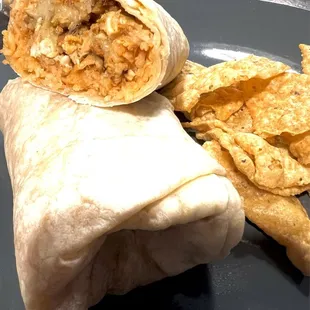 Burrito (chicken,Spanish rice,Cheese)