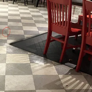 See red circle.