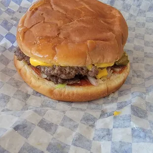 Double cheese burger