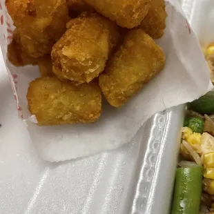 Crispy tater tots