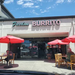 Outside patio dining