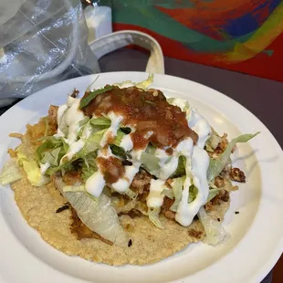 Salmon taco 10$ ,Handmade tortilla