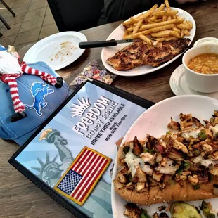 The Works Sub with Gumbo and Chicken  Breasts