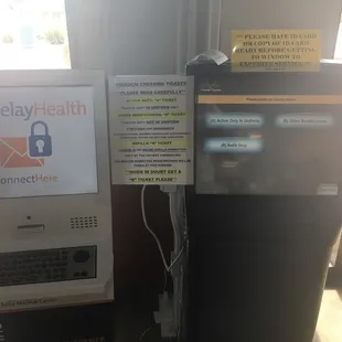 Get your waiting number / ticket here.