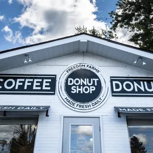 Freedom Farms Donut Shop, Made Fresh Daily.