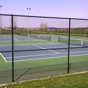 tennis courts