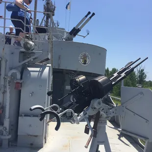 Guns on Ship