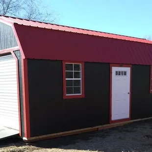 a small storage shed