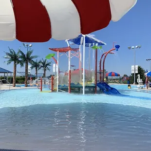 Kids splash pad area