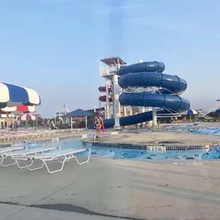 Lazy River and the other slide, that you can ride in a tube
