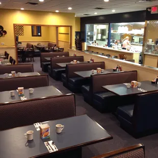 interior, sushi and sashimi