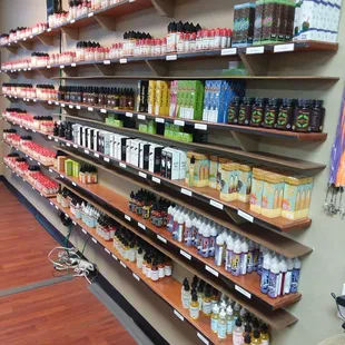 House liquid as well as several lines of premium e liquid.