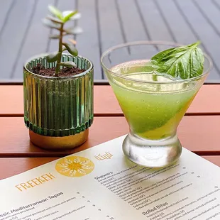 Rayhan: Hendrick&apos;s Gin w/ persian cucumber juice, basil nectar, fresh lime juice | $15