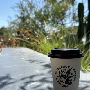 Macadamia milk, cappuccino.