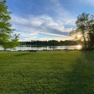 Sunset from the walking path