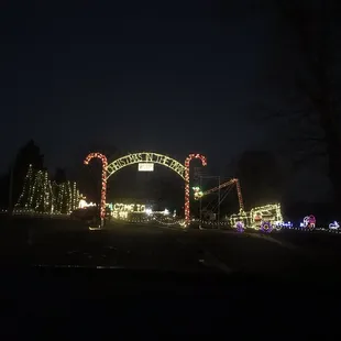Entering Christmas in the park
