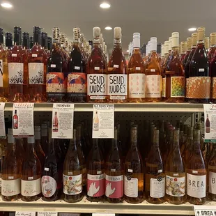 a variety of bottles of wine
